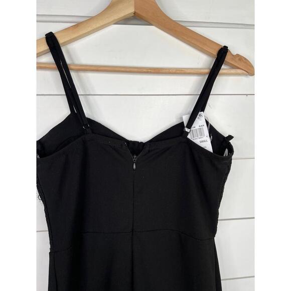 Dylan Ryan NYC Black Fitted Bodice Bustier Wide Leg Sleeveless Jumpsuit Size S - Picture 8 of 11